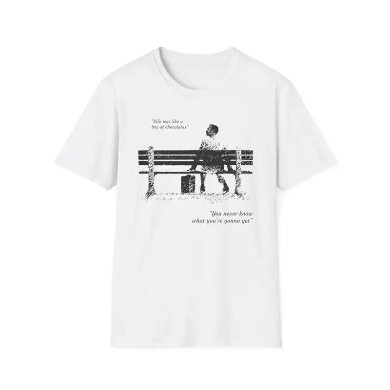 

Life Was Like A Box Of Chocolates Graphic Tee Soft Cotton Unisex Short Sleeve T-Shirt