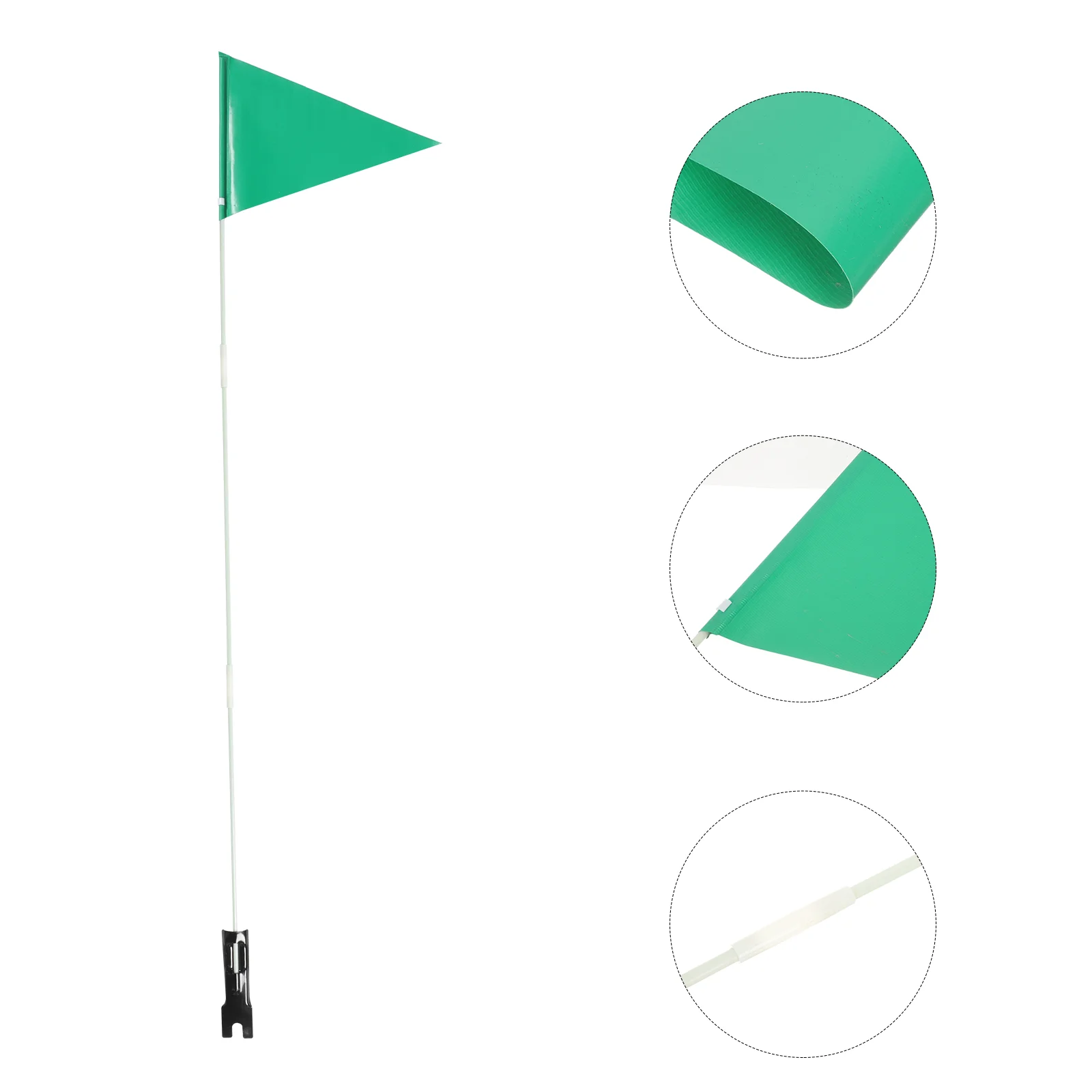 

190Cm Adjustable Reflective Flagpole Bicycle Sign Safety Flag Bike Flag Bicycles Flag Tail Triangular Waterproof Flags For