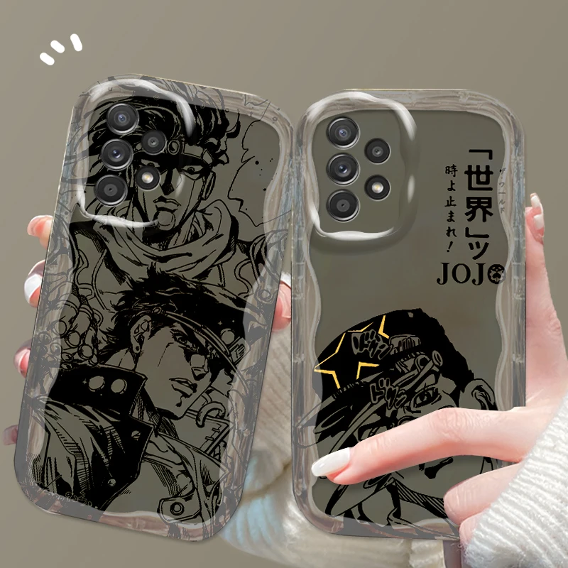 JOJO Anime Kujo Jotaro For Samsung A55 A54 A53 A52 A35 A34 A33 A32 A25 A24 A23 A22 A21S A15 5G Wave Oil Cover Phone Case