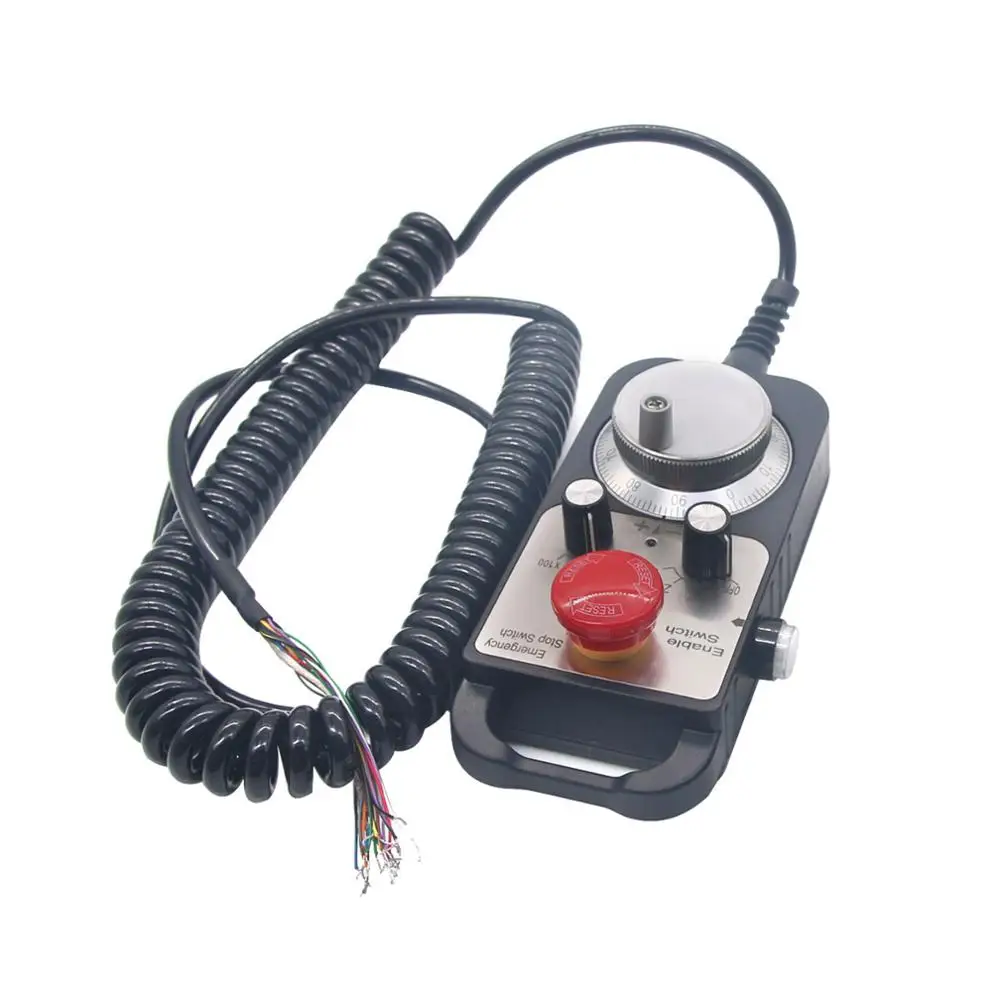 

Universal 5V 100PPR CNC 4 Axis MPG Pendant Handwheel and Emergency Stop F