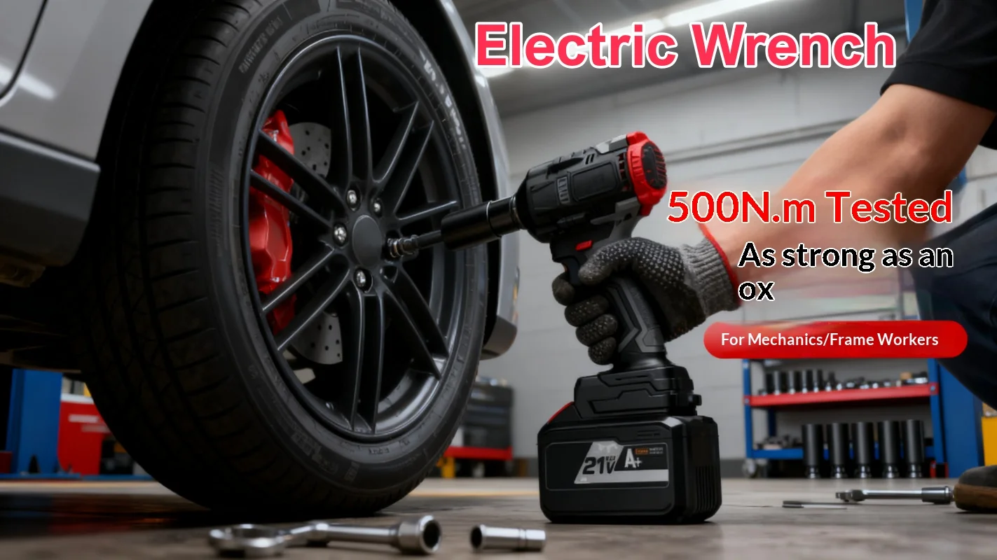 

Brushless Lithium Electric Wrench 500n High Power High Torque Impact Wrench For Construction Sites Gisam Klucz Udarowy 임팩 렌치