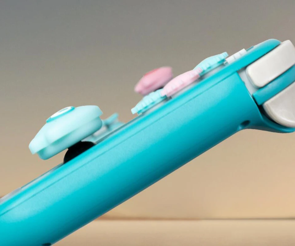 เคสซิลิโคนนิ่มลาย dpad CROSS button abxy ลายเกมน่ารักสำหรับ SWITCH OLED/Lite NS Joy-CON ฝาปิดจับนิ้วหัวแม่มือ