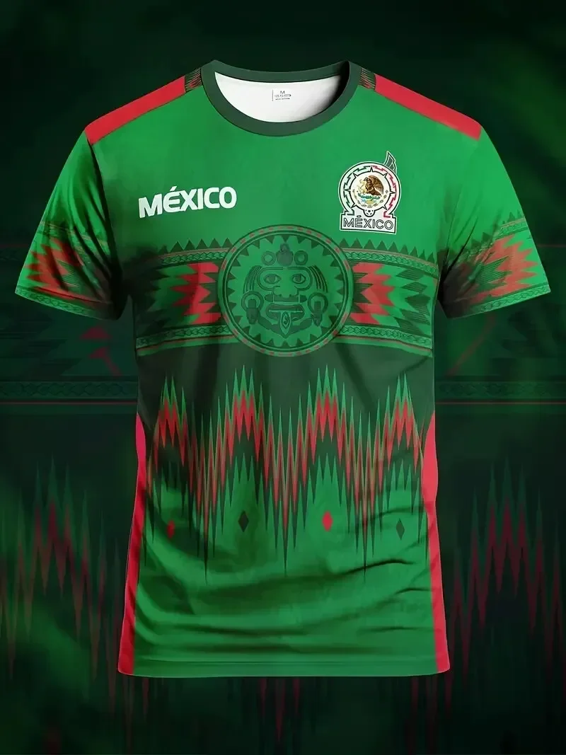 Mexico Exclusive Men's Youth Football Jerseys Men's Casual Sweatshirts Comfort Lucky Sports Top Daily Sports Casual T Shirt Man