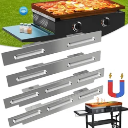 Wind Guards for Blackstone 17/22/28/36 Inch Griddle Stainless Steel Magnetic Wind Shields for Holding Heat Grill Accessories