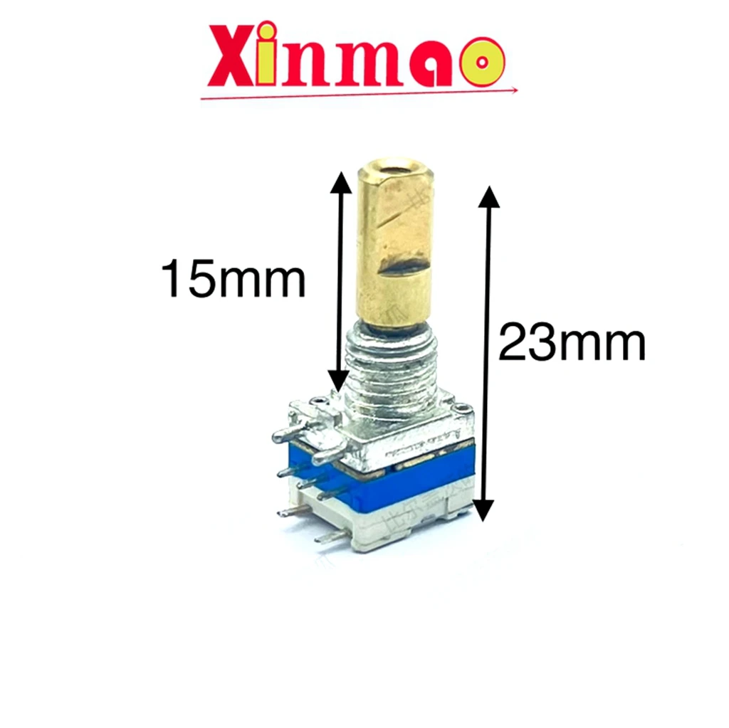 

CTR R08740NM с поворотным потенциометром с кнопочным переключателем для рации, посвященным валу B10K, длина 15 мм
