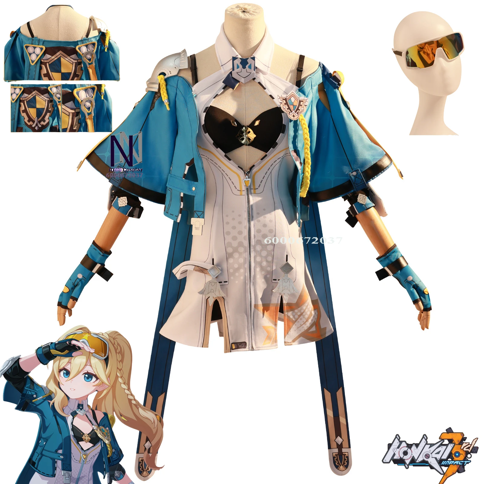 

New 2025 Game Honkai Impact3 Durandal Cosplay Costume New Anime Clothes for Women Role Play Uniforms Halloween Party Comic-Con