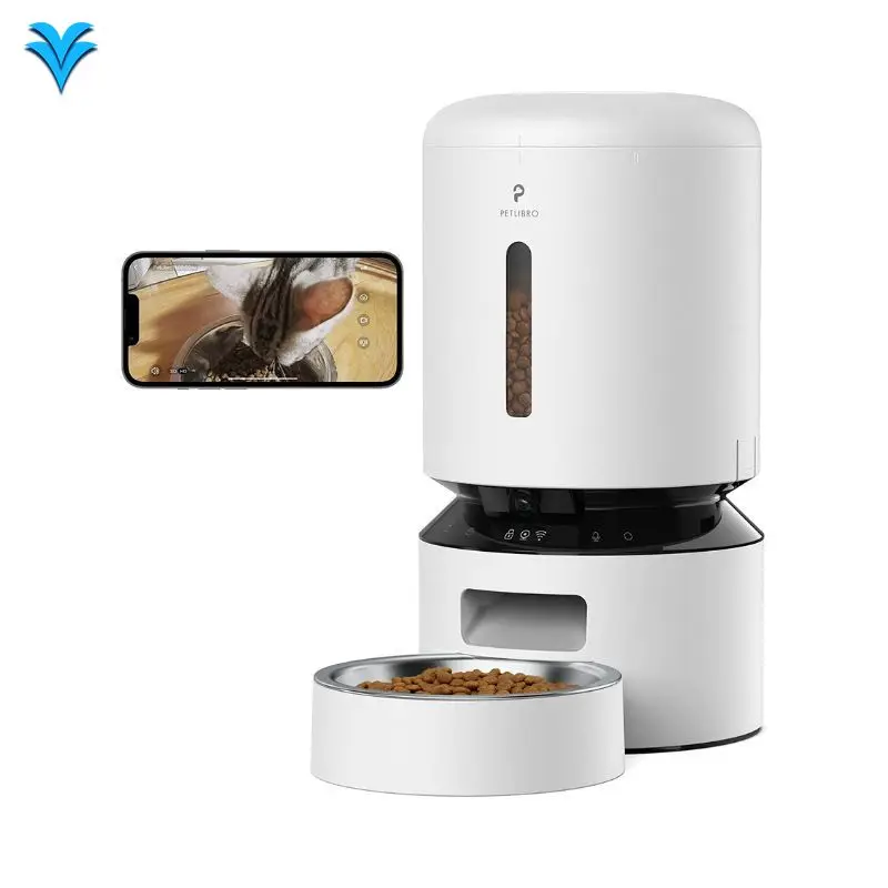 

1080P HD Video Night Vision Automatic Feeder with 5G WiFi Eco-Friendly Portable Pet 2-Way Audio Made of Plastic