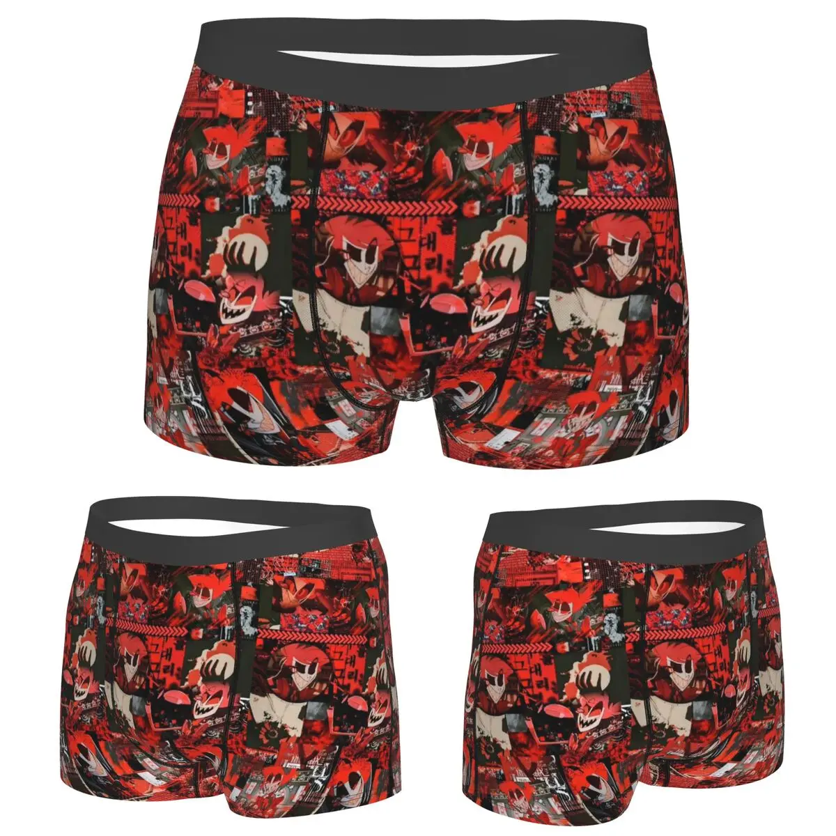 

Boxer Underpants Shorts Hazbin Hotel Radio Demon (1) Panties Men Ventilate Underwear for Homme Man Boyfriend Gift