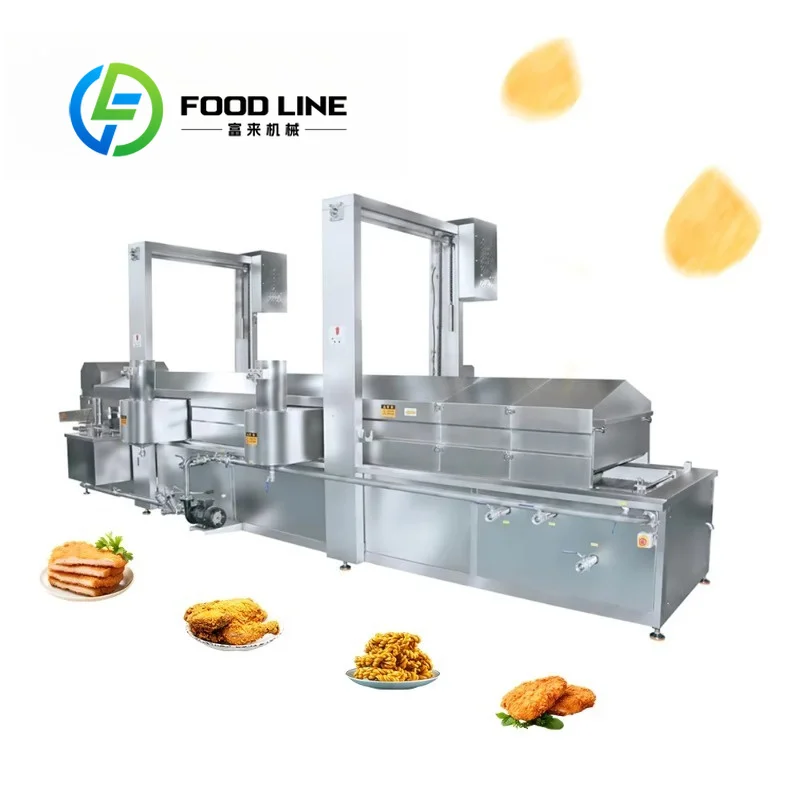 Stackable Module Continuous Frying Machine Combined Multiple Units Expand Frying Capacity As Factory Order Volume Increases