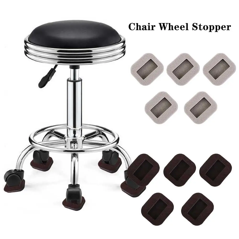 Pad Chair Leg Protector Anti Vibration Pad Furniture Caster Cup Wheel Fixing Pad Chair Wheel Stopper Chair Roller Feet Mat