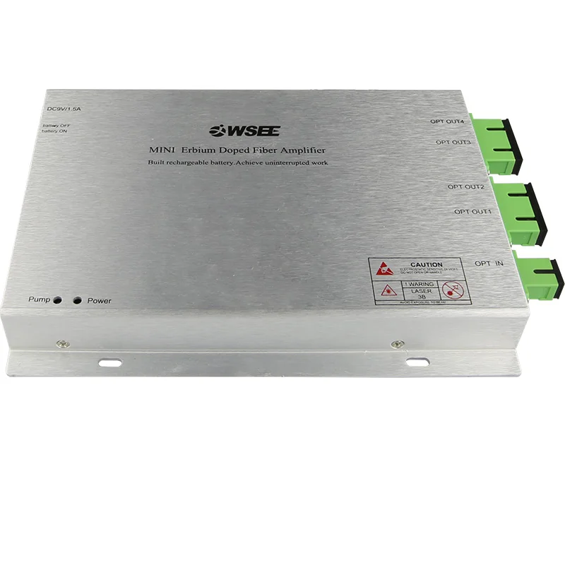 

MEA Building Erbium Doped Fiber Amplifier EDFA 4x16.5db CATV 1550nm Fibre Optic Amplifier FTTH SC/APC