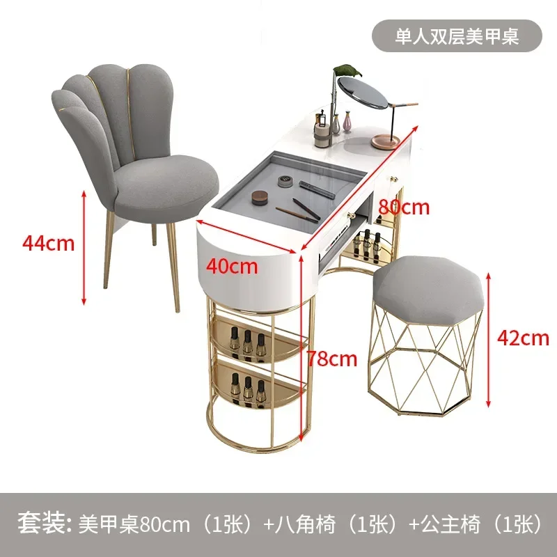 Tavolo per manicure professionale di bellezza Tavolo per manicure da ufficio Tavolo per trucco protesico De Manucure Attrezzatura per salone