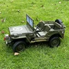 1/10 Jjrc Rc 자동차 C8815 윌리스 지프 시뮬레이션 등산 차량 느린 Rc 오프로드 레이싱 군사 카드 원격 제어 차량 선물 3