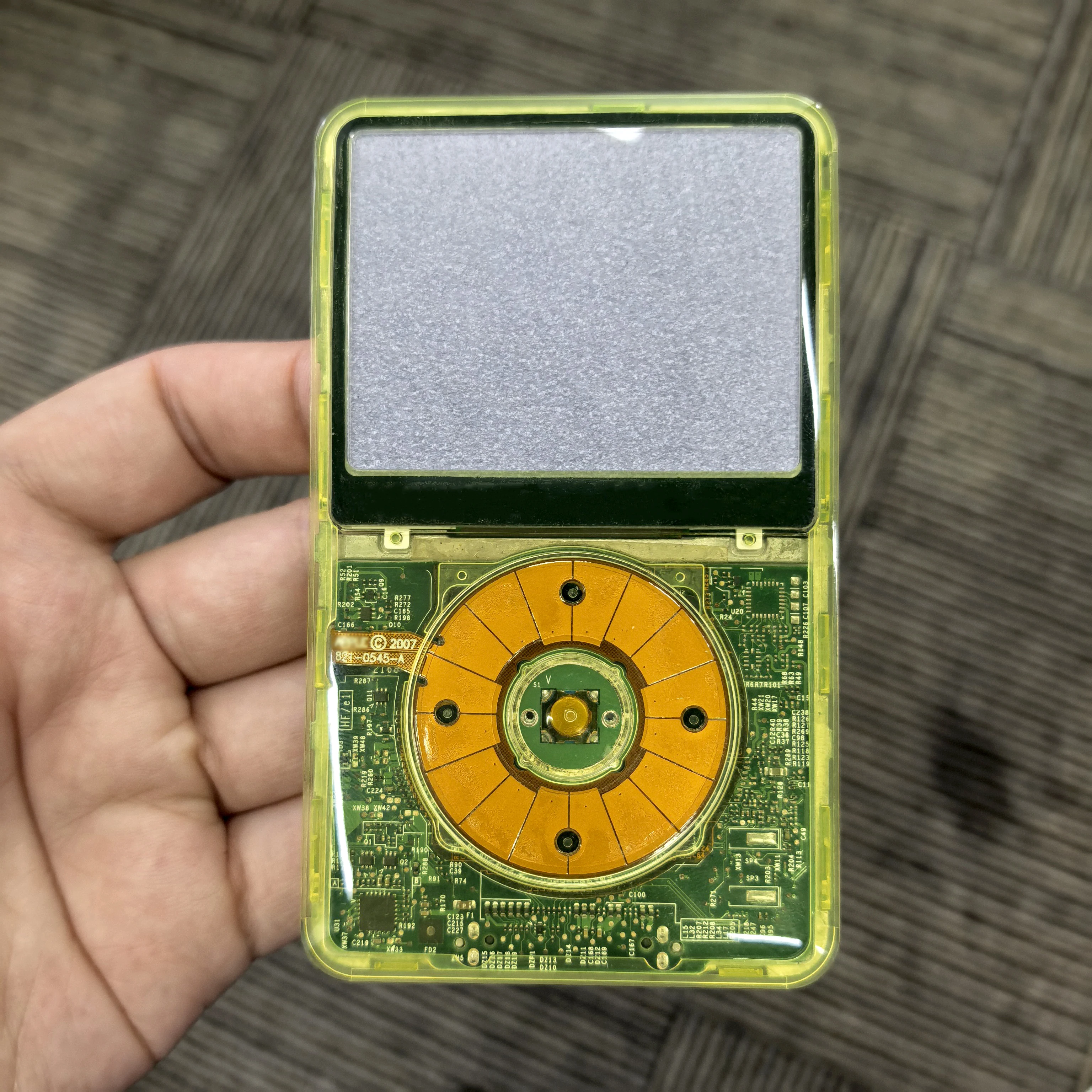 Kleurrijke transparante frontplaat behuizing case cover voor iPod Classic 6e 7e generatie, met Click Wheel & Button 80/120/160GB A1238