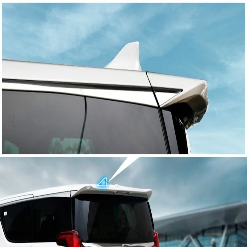 لتويوتا ألارد/Vellfire 30 Seies 2015-2023 سيارة ألياف الكربون نمط هوائي زعنفة القرش غطاء الكسوة سقف السيارات الزخرفية