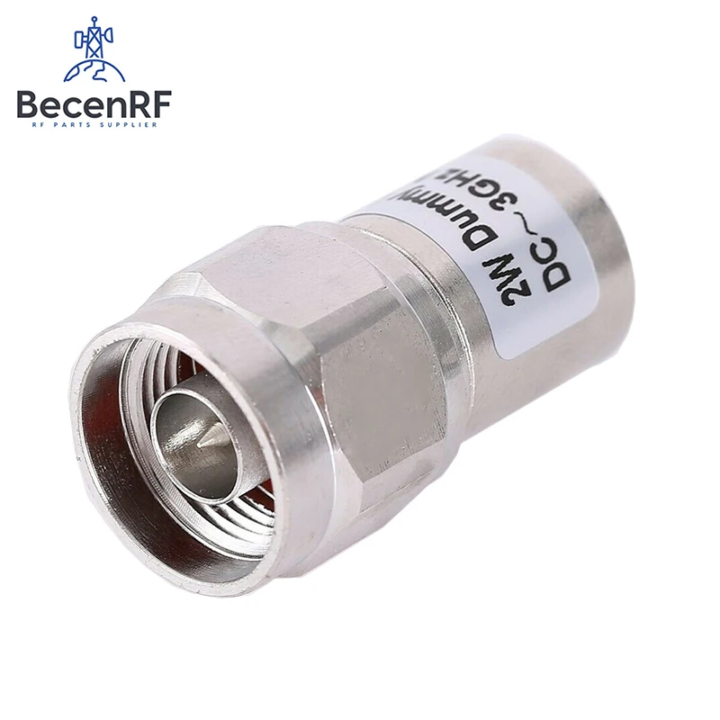 2W RF Dummy Load 50Ohm N Male Connector 3GHz 6GHz Nickel Plated Termination Loads