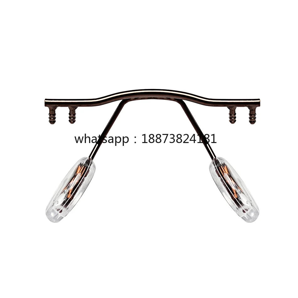 Stainless Steel Rimless Frame Eyewear Bridge Replacement with Nose Pad - Retail Quality Nose Bridges for Optical Glasses fast