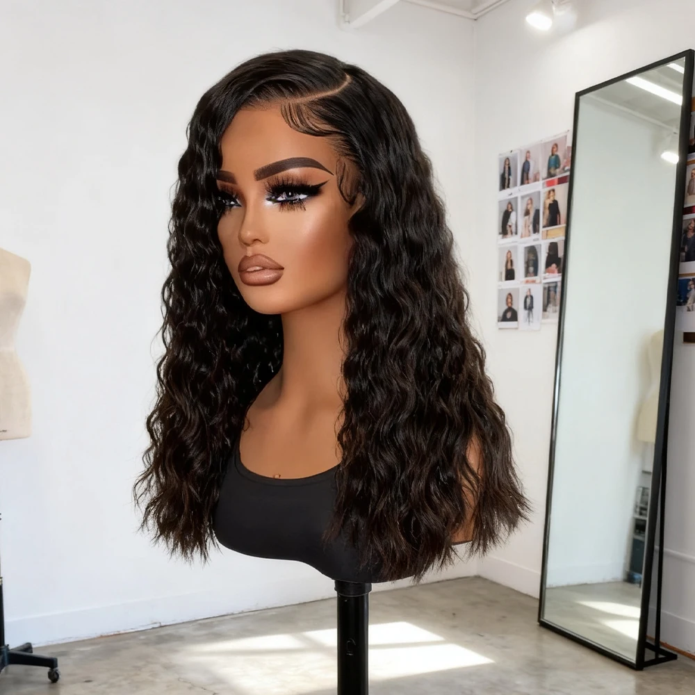 

Glueless Ready to Wear Deep Wave Short Bob 100% Human Hair Curly 13x6 HD Lace Frontal Wig 13x4 7x5 Pre Cut Lace Wig Pre Plucked For Black Women