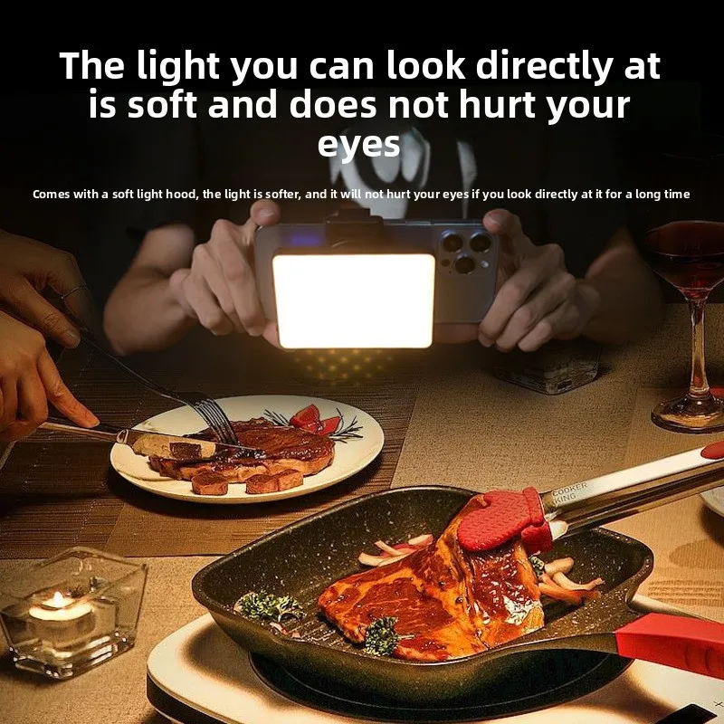 ไฟเติมเซลฟี่สำหรับสมาร์ทโฟน 2500K-9000K สำหรับการประชุมทางวิดีโอ สตรีมสด ไฟ LED พกพาสำหรับโทรศัพท์มือถือ ไอแพด แล็ปท็อป กล้อง