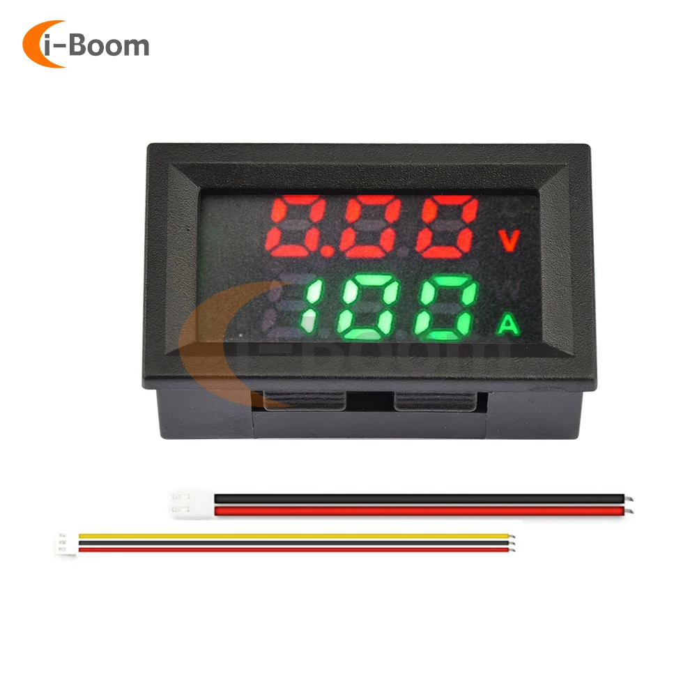 Amperomierz DC woltomierz cyfrowy LED 4-30V 10A 50A 100A miernik napięcia prądu Tester wykrywacz napięcia Panel monitora do motocykla samochodowego