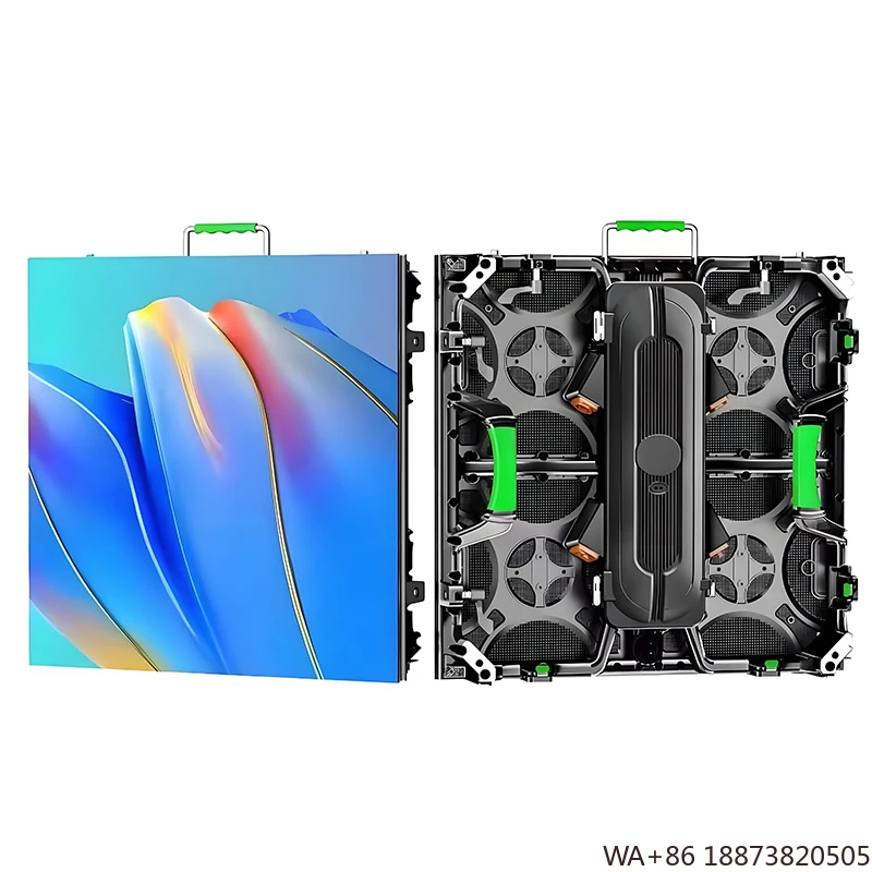 شاشة LED عالية السطوع P3.91 للإيجار الخارجي تركيب سريع 3mx2m سعر المصنع لللافتات الرقمية