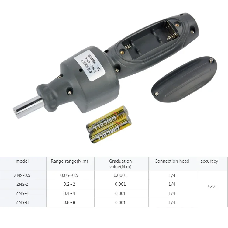 Industrial grade manually adjustable sliding torque professional adjustable preset torque screwdriver