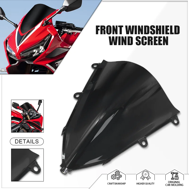 

2025 For CBR650R CBR650F CBR400R CBR1000RR Motorcycle Windscreen Front Windshield Increase Wind Screen Deflector cbr650r cbr650f