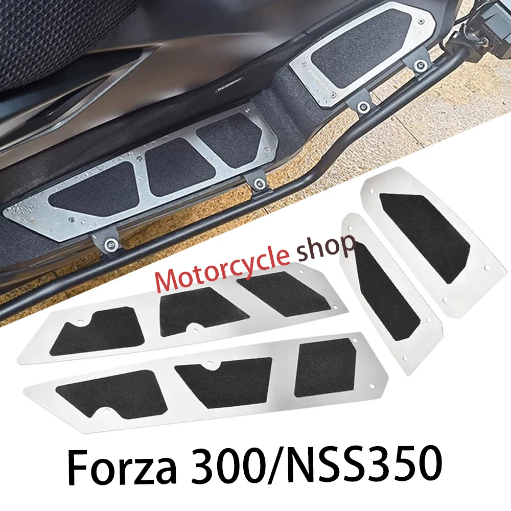 Motorcycle Retrofit For Honda Forza 300/NSS350 Motorcycle Accessories Footrest Footboard Step Footpad Pedal Plate Foot Peg