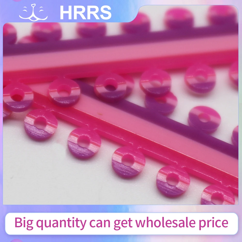 [Triple Tone]400Pcs/Box 25Sticks Dental Three Color Elastic Ligature Ties Rubber Bands Orthodontic Rings