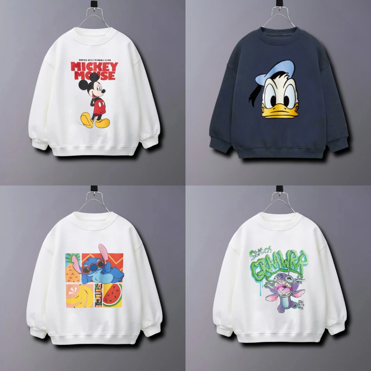 

0-6 Age Cartoon Printed Boys Long Sleeved Tops Sweatshirts Simple Fashion Child Clothing Crewneck Pullover Kids Hoodie Autumn