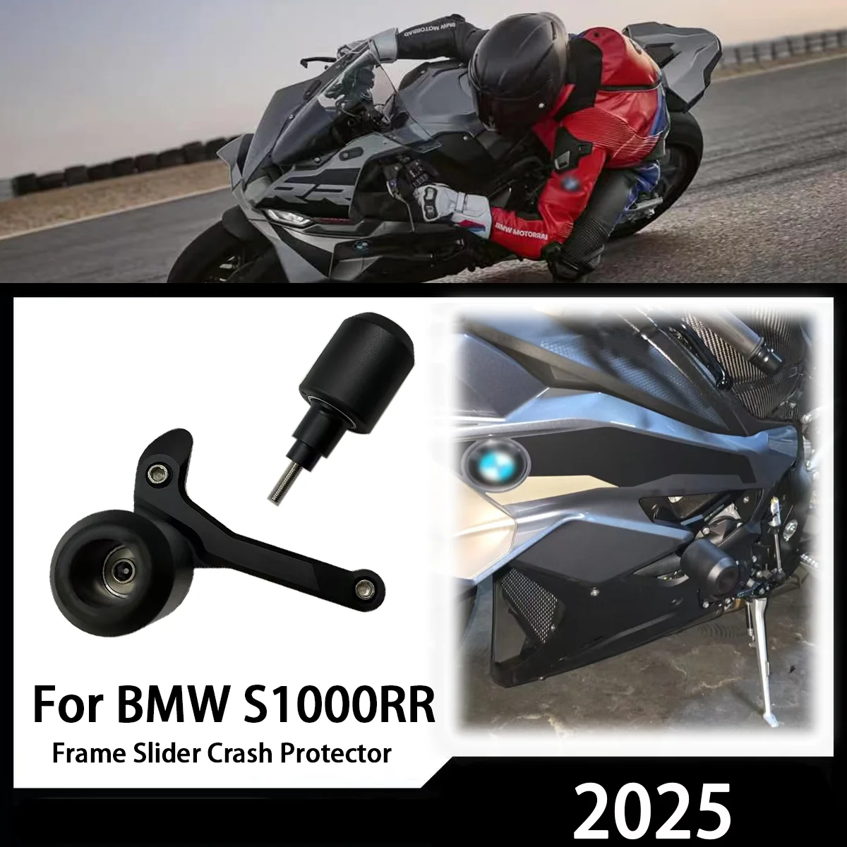 

S1000RR 2025 Motorcycle Accessories Falling Protection For BMW S1000 RR 2025 Frame Slider Crash Protector