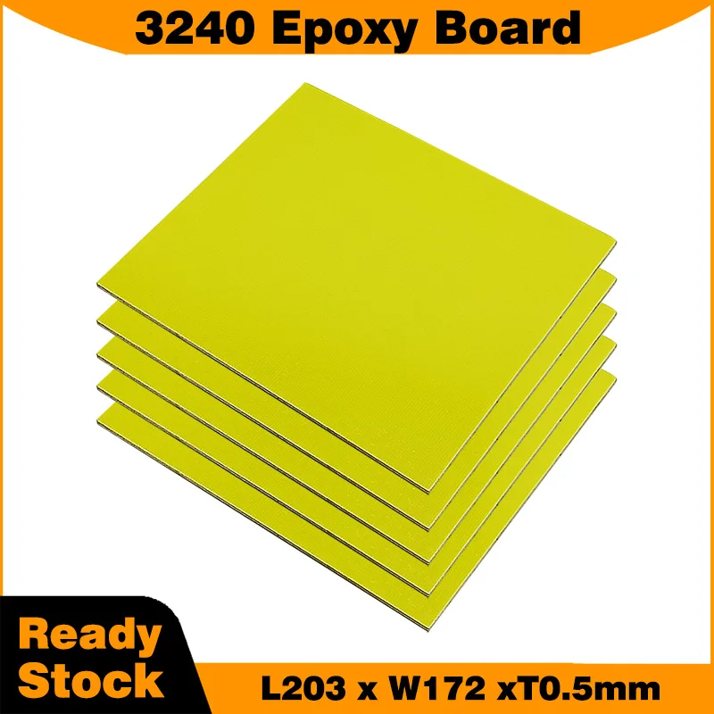 

5pcs 3240 Insulation Epoxy Board 0.5mm Thickness 203*172mm for LifePO4 battery pack DIY Fiber Epoxy Boards