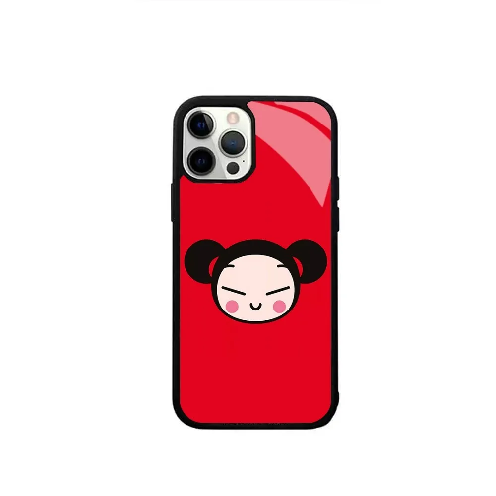 Cartoon Pucca Garu Phone Case Magsafe Wireless Charging Cases For IPhone 16 15 13 12 11 14 Pro Max Mini 8 Plus XS X XR