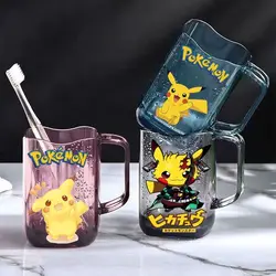 270ML Pokemon Pikachu Mouthwash Cup Skye Chase Home Travel Transparent ToothWater Bottle Plastic Washing Mouth Cups Drink Bottle