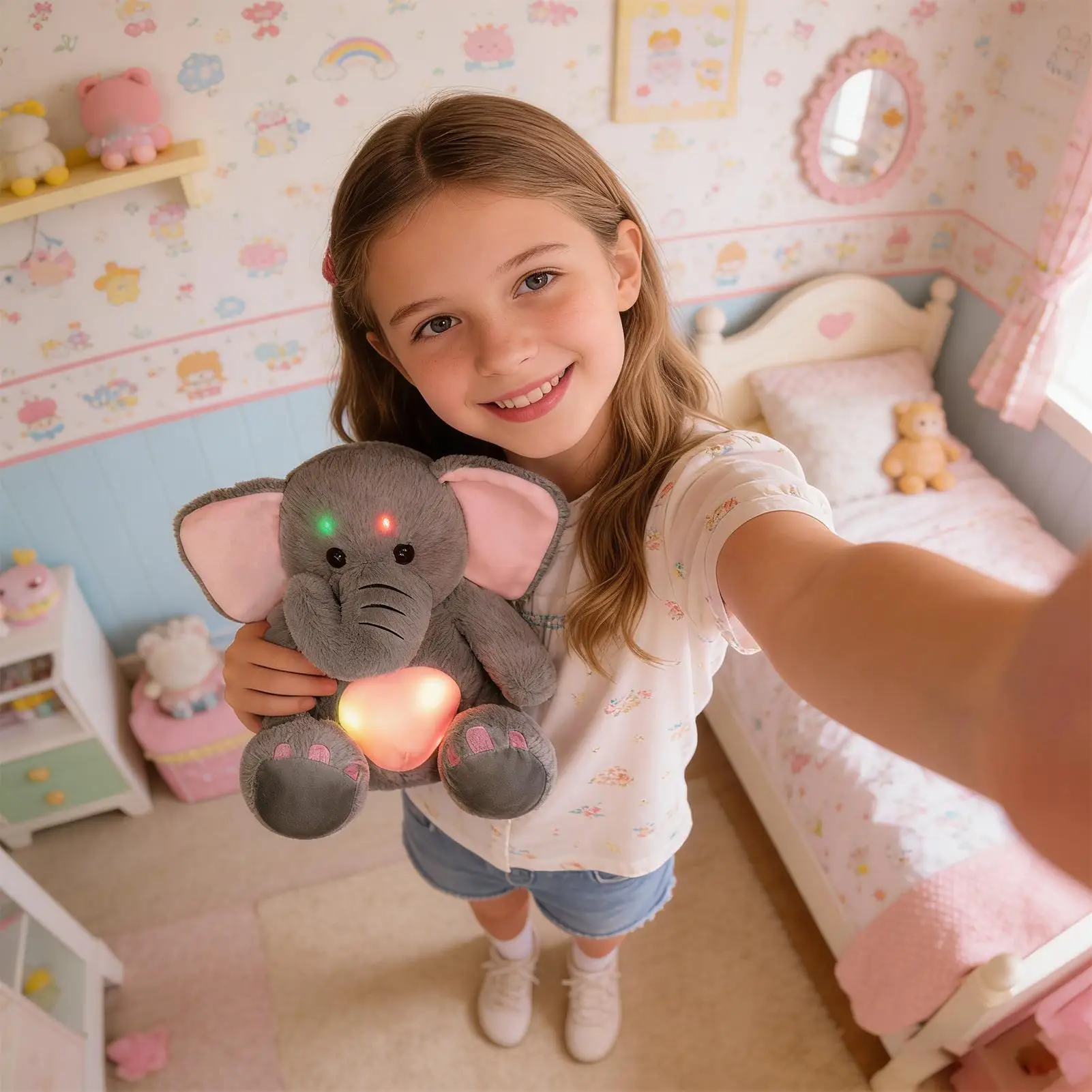 

Animal Plush Lighted Cute Doll Home Decor Cuddly Stuffed Animal Night Lights For Kids Adults Girls Boys Living Room Bedroom