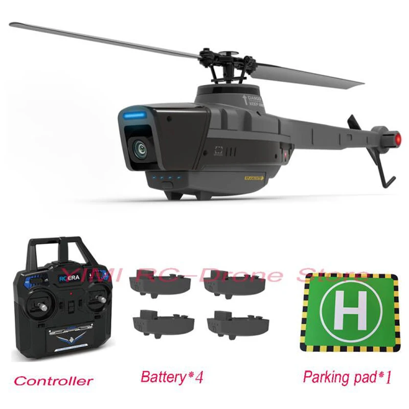 RC ERA C128 2.4G 4CH  6 Axis Gyro 720P Wide Angle Camera Wifi Sentry RC Helicopter VS C127 C186 RC Drone Helicopter RTF