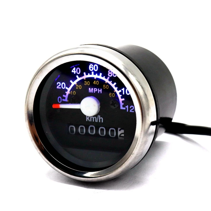 Universal Motorcycle Mechanical Mph, Universal 0-120km/h Stainless Steel Motorcycle Odometer