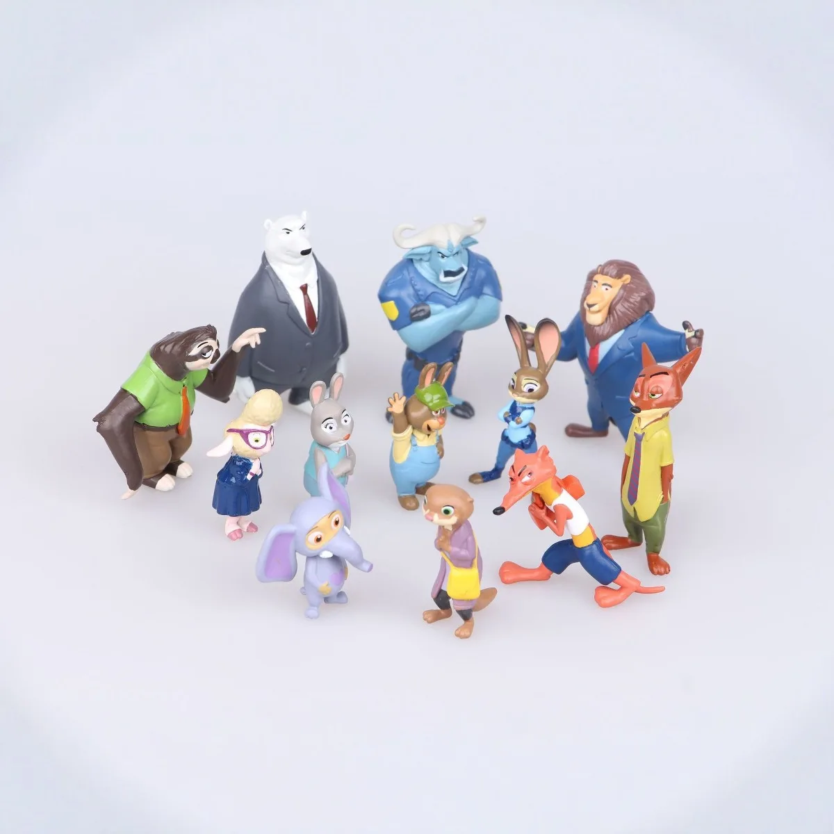 Disney 12 pièces/ensemble Zootopia animaux lapin Judy Hopps renard Nick Wilde Collection figurine jouets figurines cadeau