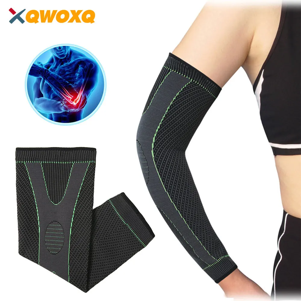 1 PCS Elbow Brace Compression Arm Sleeves, Non-Slip Arm Support for Tendonitis, Tennis Elbow, Golf Elbow,Arthritis,Weightlifting