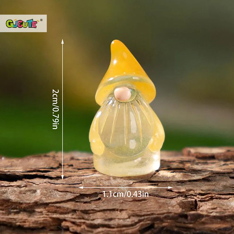 Casa de muñecas luminosa de 5 uds., muñecos enanos de Pascua, modelos en miniatura, accesorios DIY, adornos de decoración para casa de muñecas, juguetes que brillan en la oscuridad