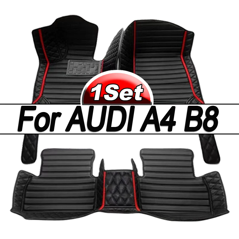 Car floor mats for AUDI A4 B8 Allroad/Avant/Sedan 2010 2011 2012 2013 2014 2015 2016 Custom foot Pads automobile carpet cover