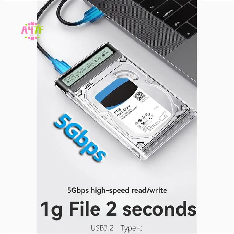 

A47F-Shuole 2.5 Inch HDD Case SATA To USB3.2 Hard Drive Enclosure For SSD Disk HDD Box 5Gbps Type-C Case HD External HDD Enclosu