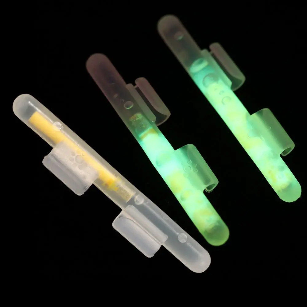 Lighting 5Packs Fluorescent Night Fishing Clip On Fishing Rod Tackle Glow Stick Lightstick Fishing Float Light Sticks view 5