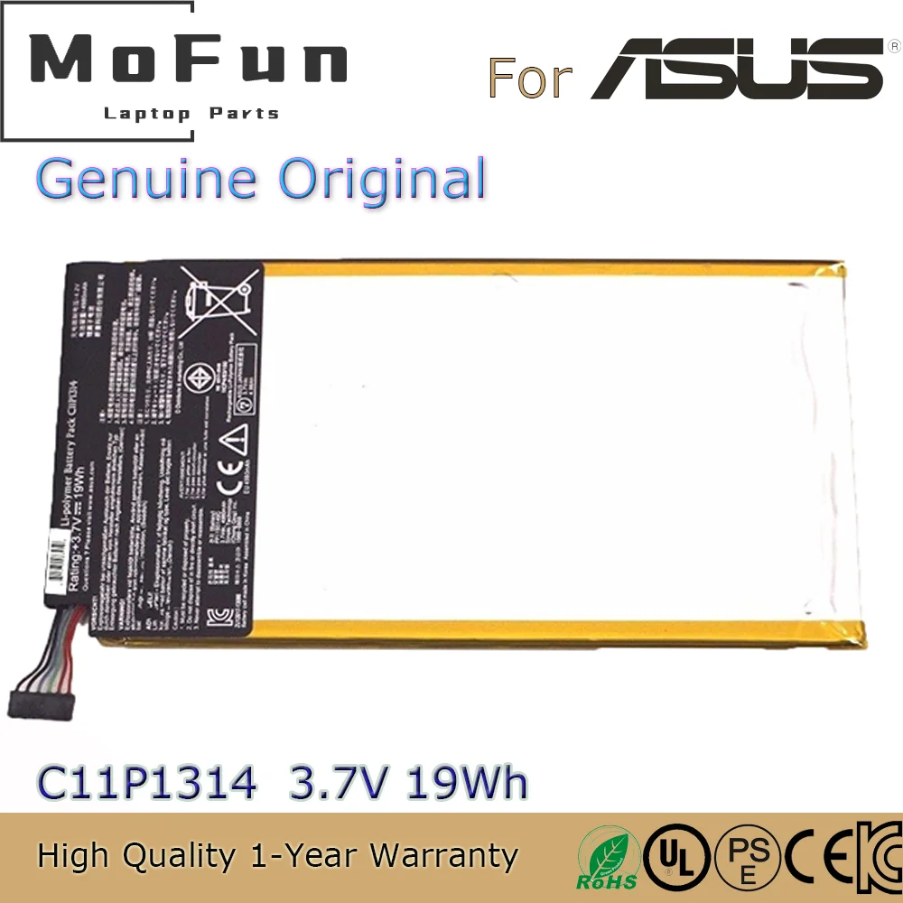 Brand New Original C11P1314 3.75V 19Wh Laptop Battery for Asus K00F Me102 Me102a Premium