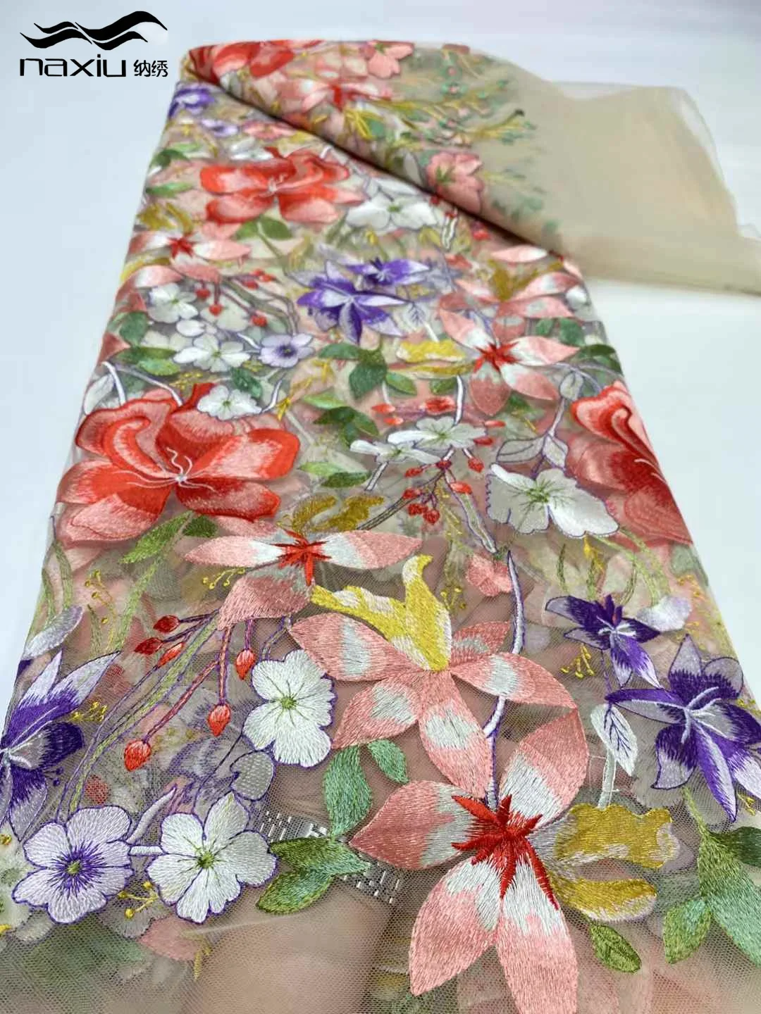 

Madison African Lace Fabric 2025 High Quality Embroidered French Tulle Lace Nigerian Lace Fabric 5 Yards for Women Dress Sew