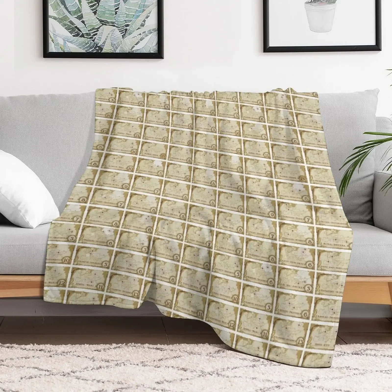 Ticket to Ride: The Routes Throw Blanket Cozy Microfiber Throw Blanket for Home Bedroom