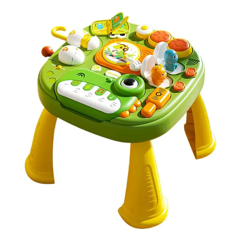 Kids Play Table Dinosaur Learning Center With Music And Lights Piano Toy For Boys Girls Ages 3 Educational Toys For Interactive