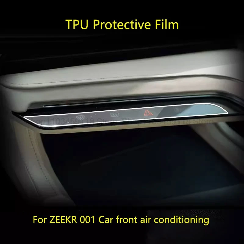 TPU screen protector Film For For ZEEKR 001 2021-2024 car LCD front air conditioning Screen anti-scratch accessories 