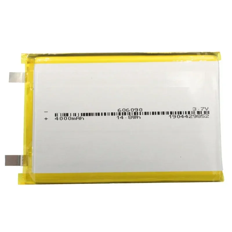 3.7V 606090 4000mAh Large capacity Polymer lithium battery Tablet computer Mobile power supply DIY batteries Batteria