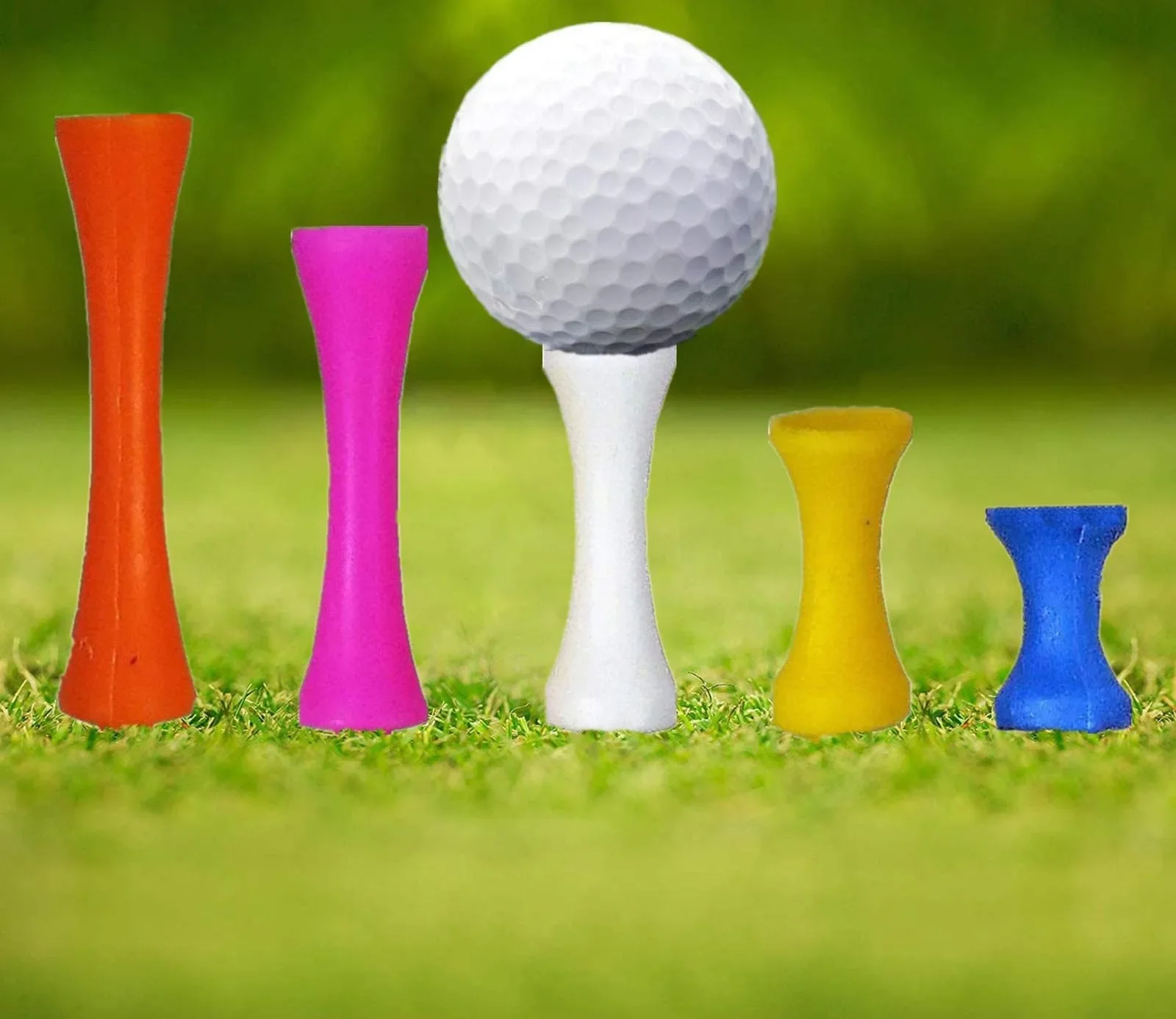 30 Pcs Set Golf Tees Driver Plastic Long Tee 32 39 45 51 58 70 mm Ball Holder Mixed Size Color Range Training Drop Shipping